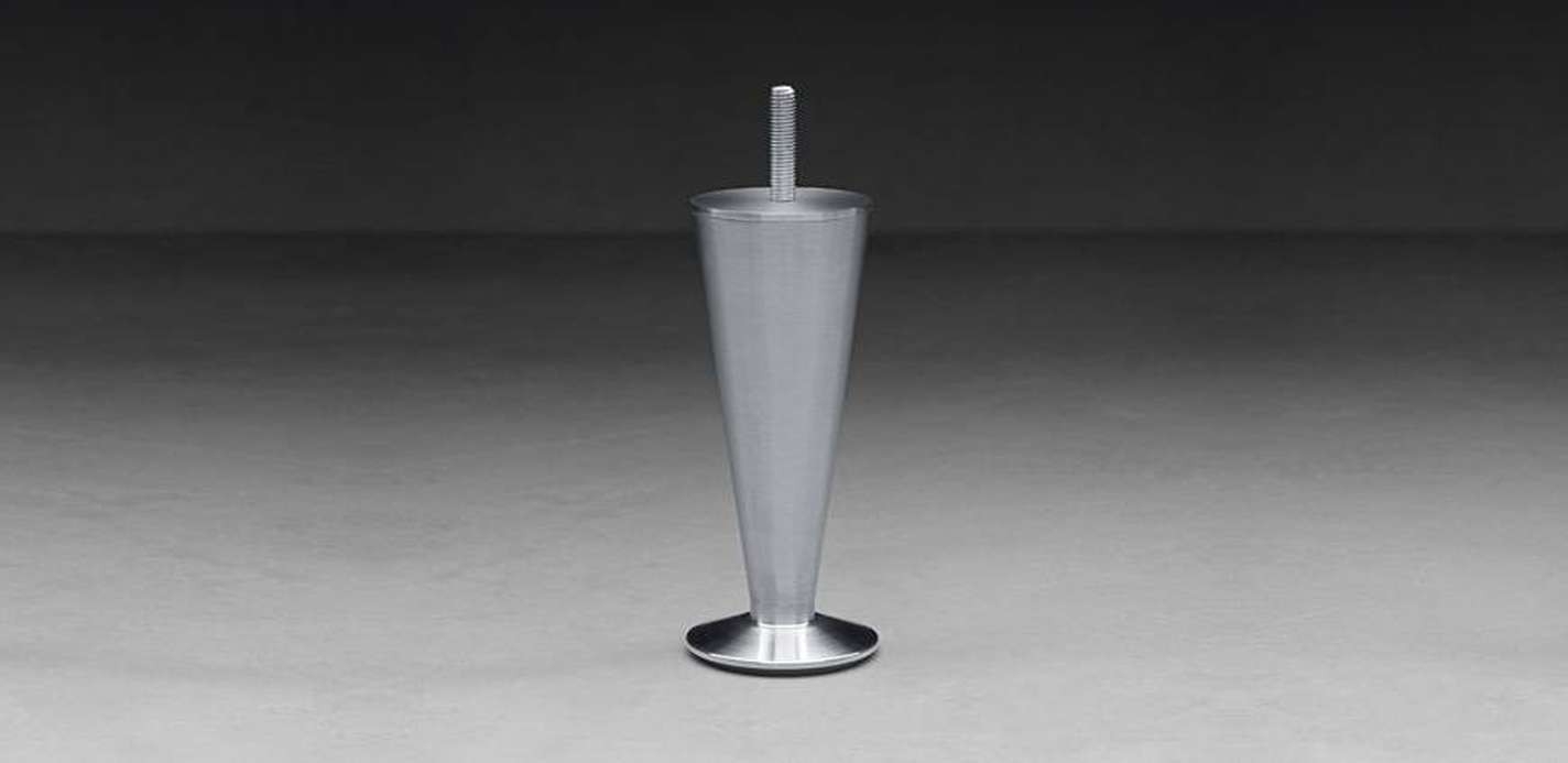 pieds-conique-metal-chrome